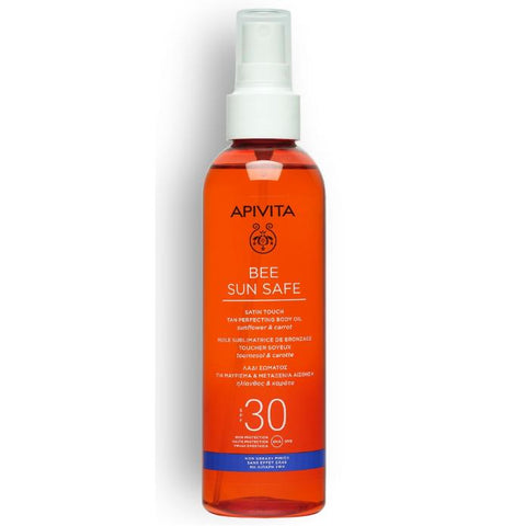 APIVITA - BEE SUN SAFE Aceite Corporal para un Bronceado Perfecto SPF30 (200ml)