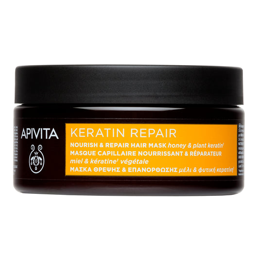 APIVITA - MASCARILLA CAPILAR KERATIN REPAIR NUTRITIVA & REPARADORA (200ml)