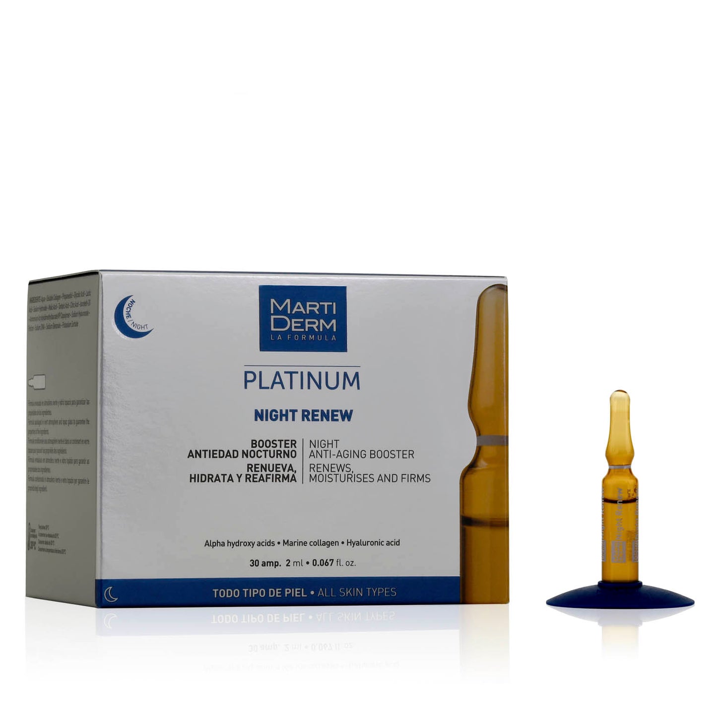 MARTIDERM - Platinum Ampollas Night Renew (30ampollas)