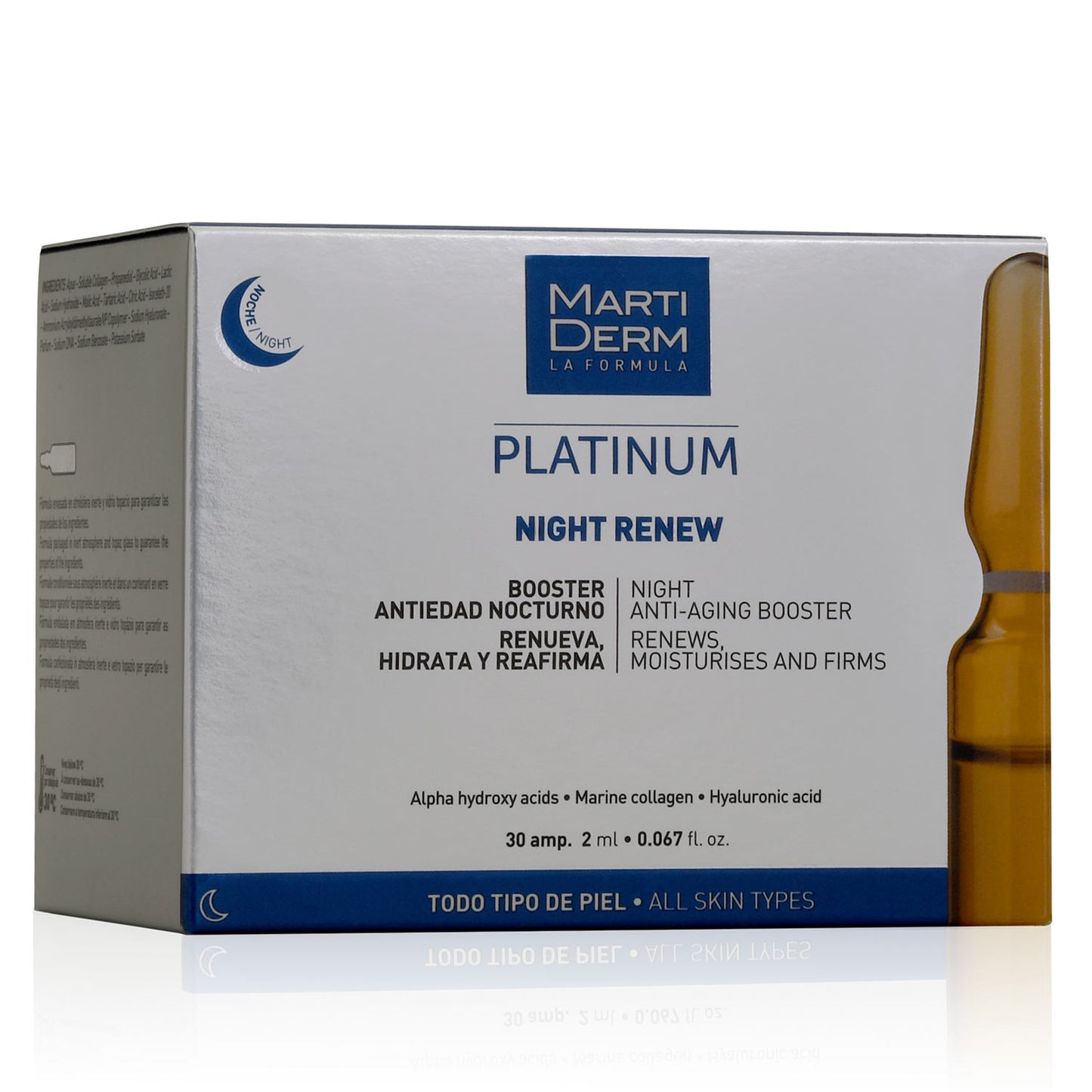 MARTIDERM - Platinum Ampollas Night Renew (30ampollas)