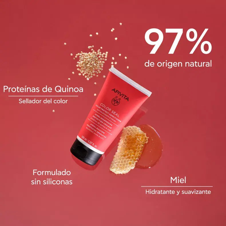 APIVITA - ACONDICIONADOR SELLADOR DEL COLOR con quinoa y miel (150ml)