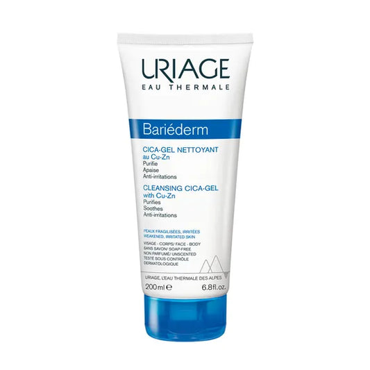 URIAGE - Bariéderm CICA Gel Limpiador con Cobre-Zinc (200ml)