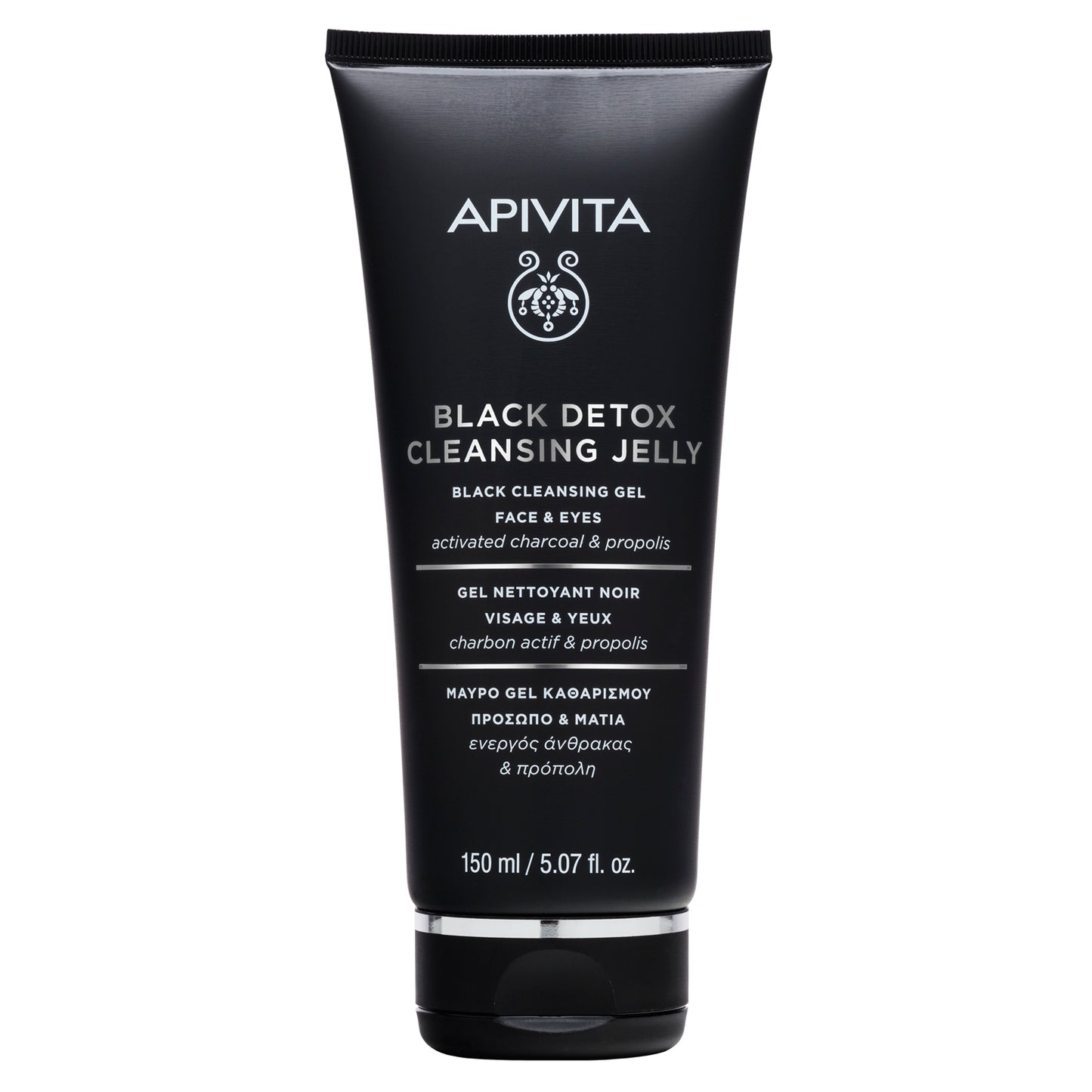 APIVITA - LIMPIADOR DETOX NEGRO con carbón activo y propóleo (150ml)