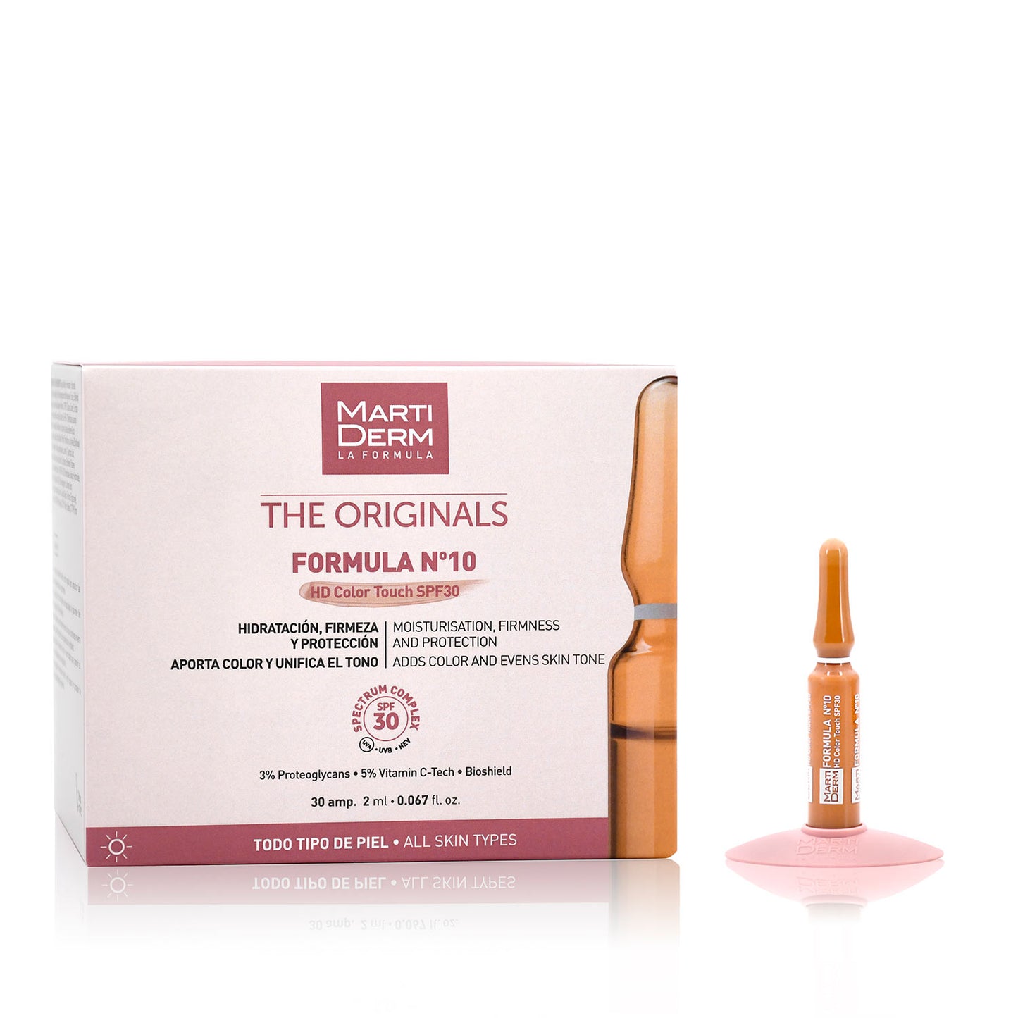 MARTIDERM - The Originals Ampollas FORMULA Nº10 HD Color Touch SPF30