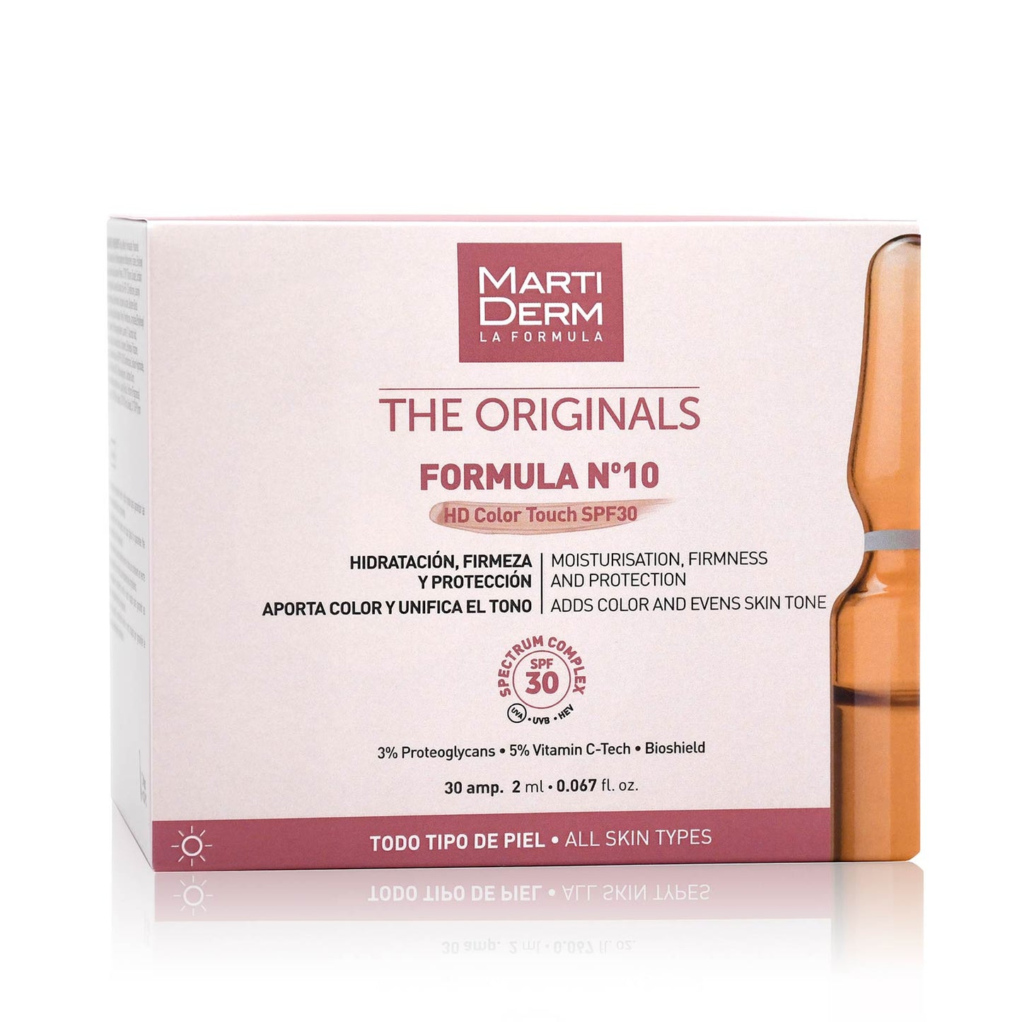 MARTIDERM - The Originals Ampollas FORMULA Nº10 HD Color Touch SPF30