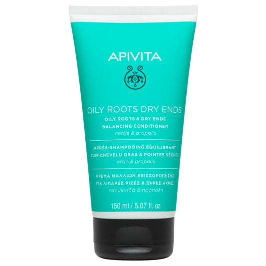 APIVITA - ACONDICIONADOR EQUILIBRANTE PARA RAÍZ GRASA Y PUNTAS SECAS (150ml) - F.L.Y. ESSENTIALS